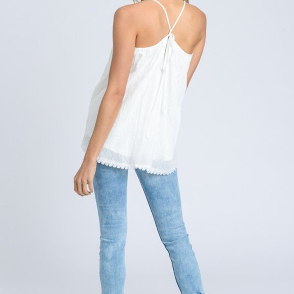 Halter With Lace Detail - Picture 3 of 3